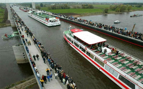 Magdeburg Water Bridge Germany