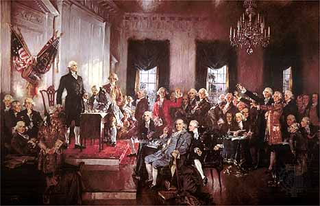 Signing U.S. Constitution