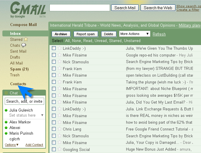 gmail-log into your account
