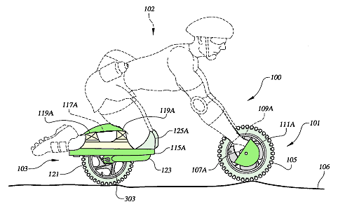 no frame bike patent