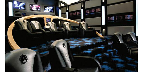 completely Star Wars-themed home theater room