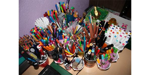 Turning your room into a shrine dedicated to pens