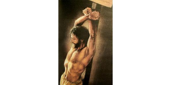 Jesus upright stake