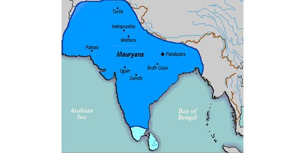 Mauryan Empire by King Asoka