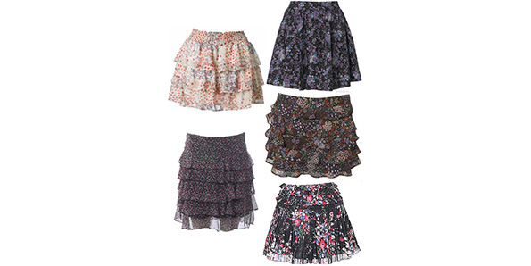 Floral skirts