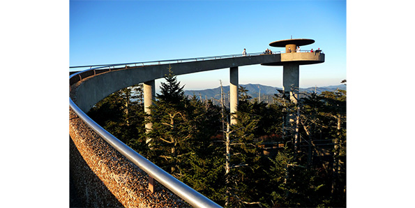 Clingmans Dome along the Appalachian Trail in Great Smoky Mountains national Park