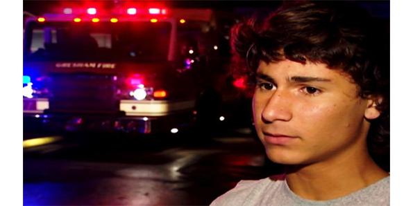 The 14-year-old who saved a young boy from a burning building