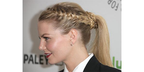 Ponytail with French Braid