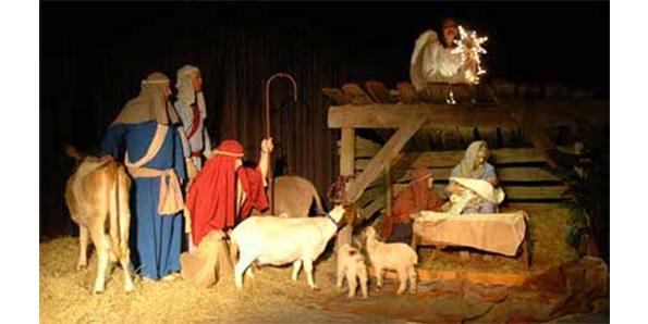 see a play based on Christ rebirth