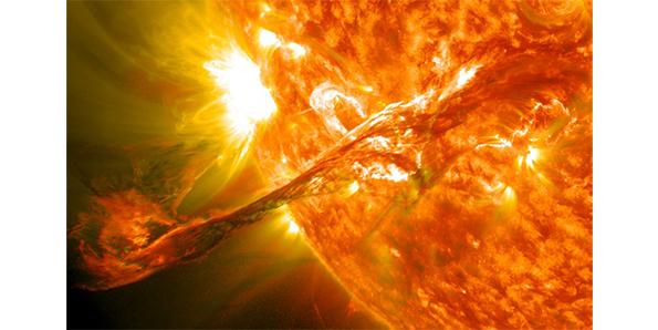 The Sun has a very strong magnetic field
